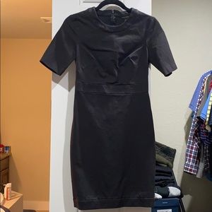 Black fitted dress